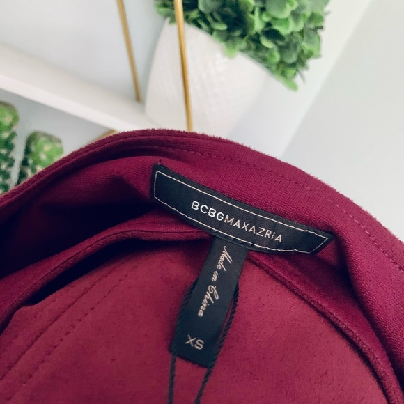 NWT! BCBGMaxAzria • Karlee Mini Dress • Faux Suede Dress • XS • Retail $178 - Picture 6 of 15